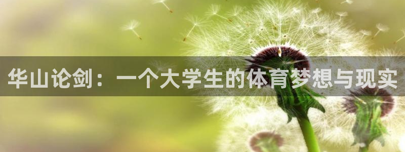 华山论剑：一个大学生的体育梦想与现实